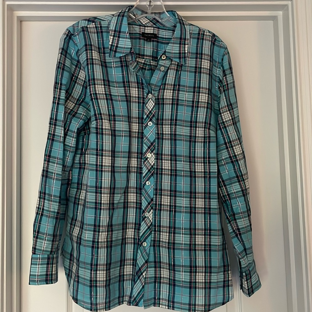 Talbots casual button down blouse. Sz M